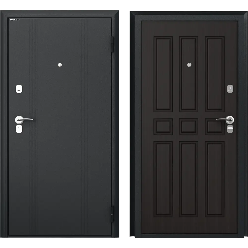 Дверь входная металлическая Оптим 88x205 см правая венге 88946702 STLM-2139589 DOORHAN 