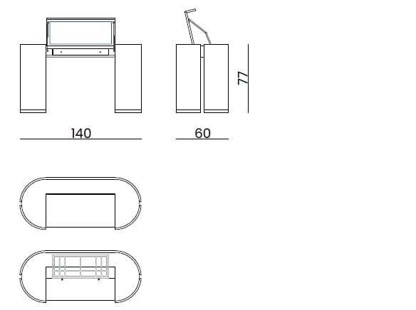 Деревянный туалетный столик Bizzotto Italia Atmosphera ARCH-00004954 - Вид №3