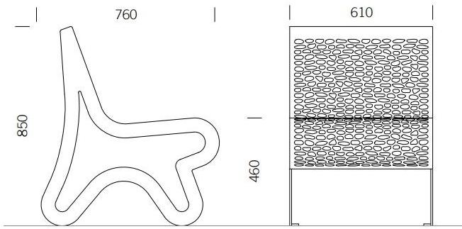 BENKERT BANKE Сиденье для улицы из нержавеющей стали Chalidor sun-id-1442709 - Вид №2