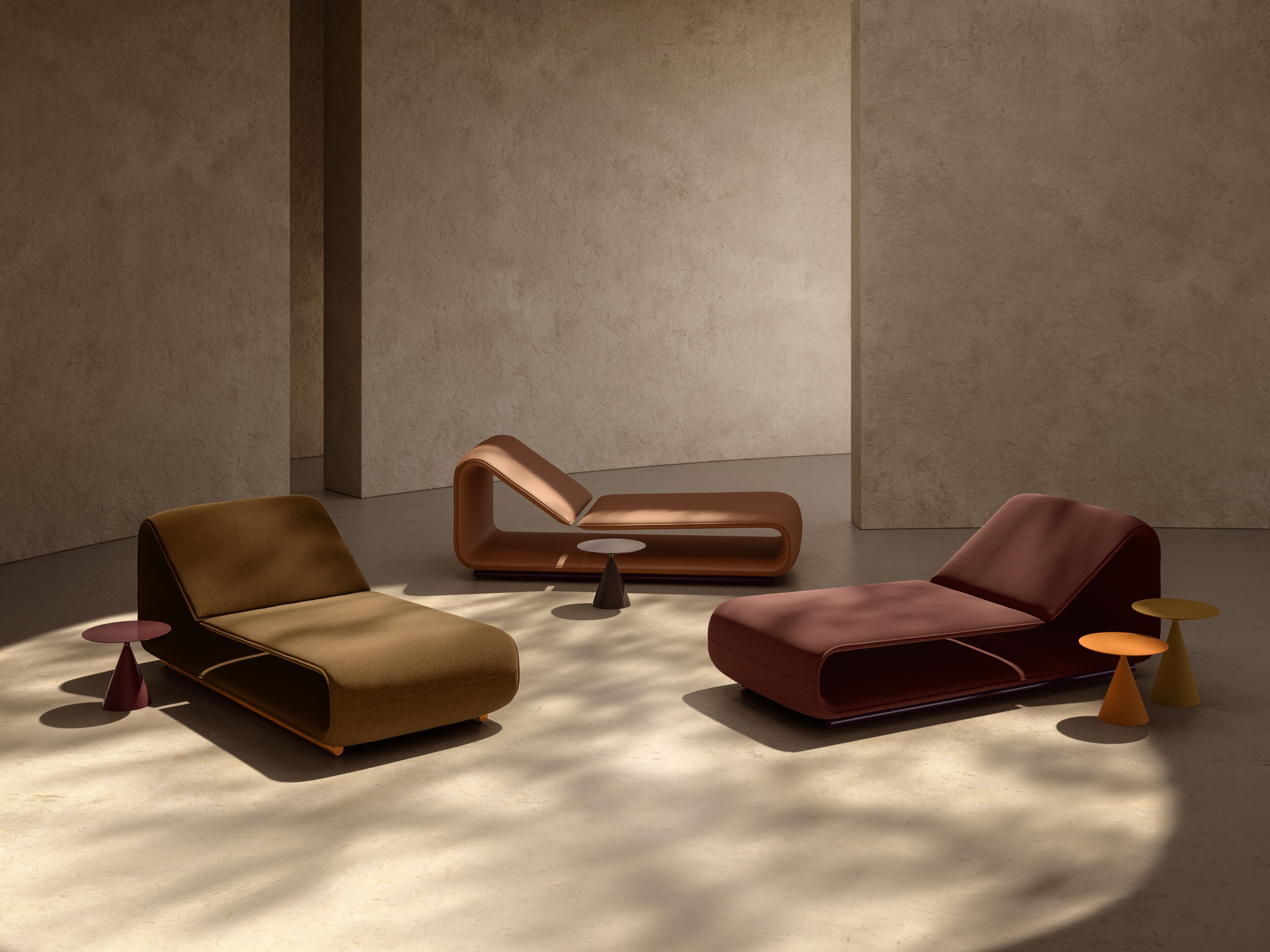 Шезлонг из ткани Desalto клип ARCH-00096545 - Вид №3