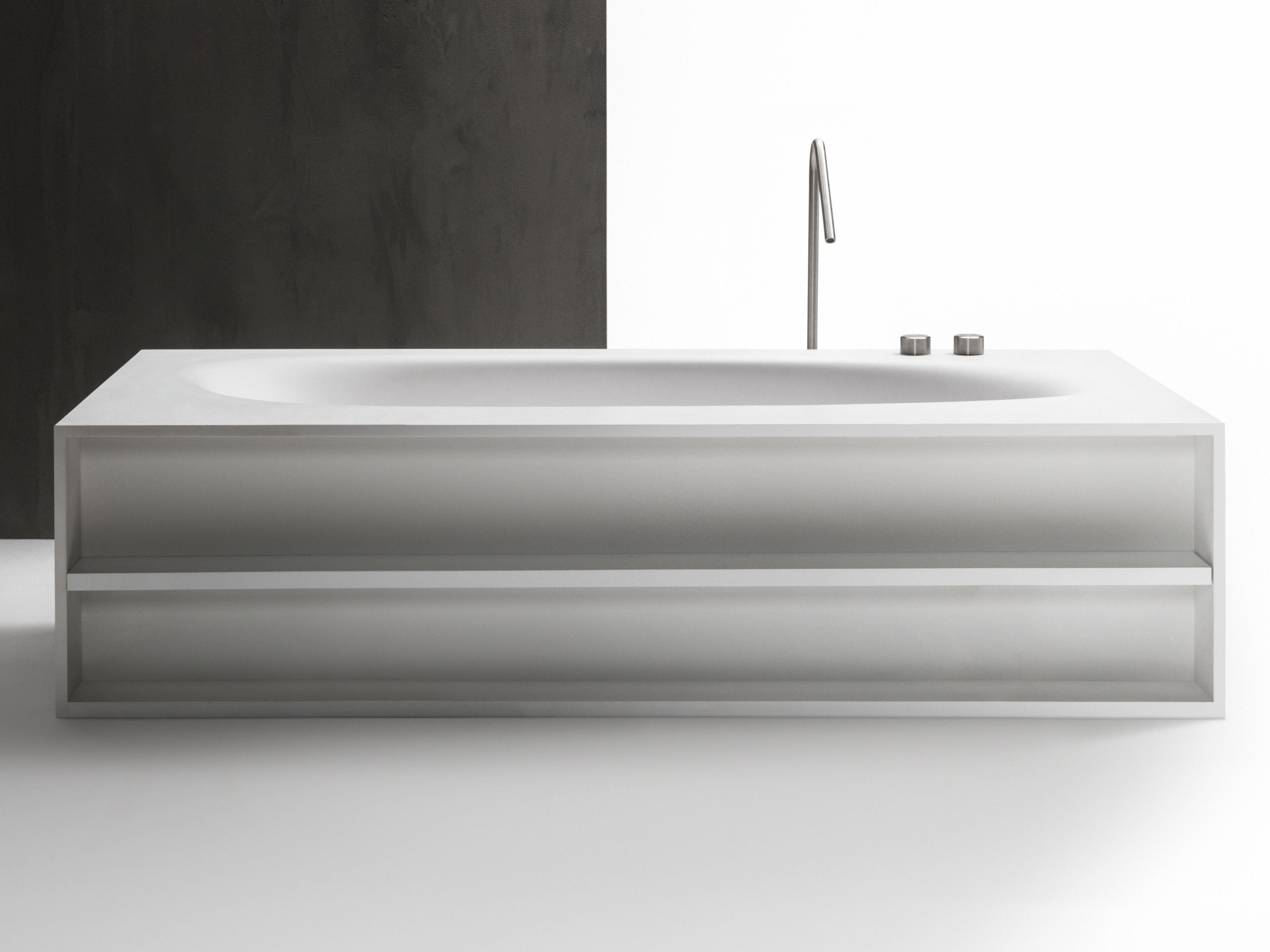 Прямоугольная ванна в центре комнаты из Cristalplant® Falper Vascamisura ARCH-00096745