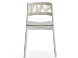 Стул из бука и морской веревки с мягким сиденьем