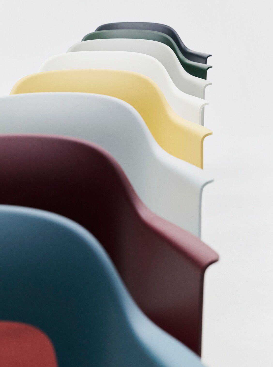 Стул из полипропилена с мягким сиденьем с подлокотниками Hay макет ARCH-00119434 - Вид №9