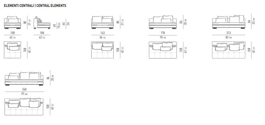 Ткань диван Minotti блейзер ARCH-00127115 - Вид №9