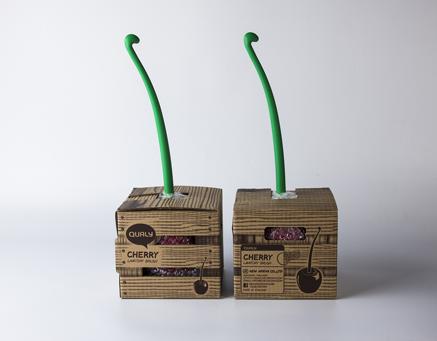 Ёршик туалетный cherry QUALY  253526 Красный  - Вид №7