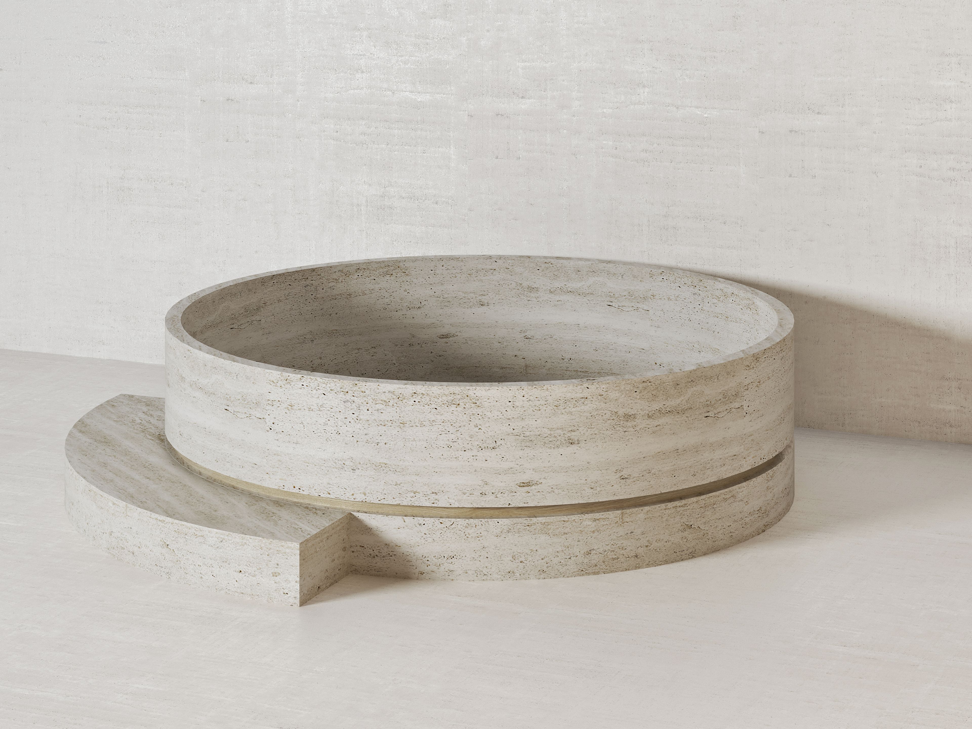 Круглая ванна из натурального камня Davani Parallel ARCH-00080767