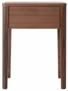 Heavens Прикроватная тумба из орехового дерева квадратная с ящиками Petra