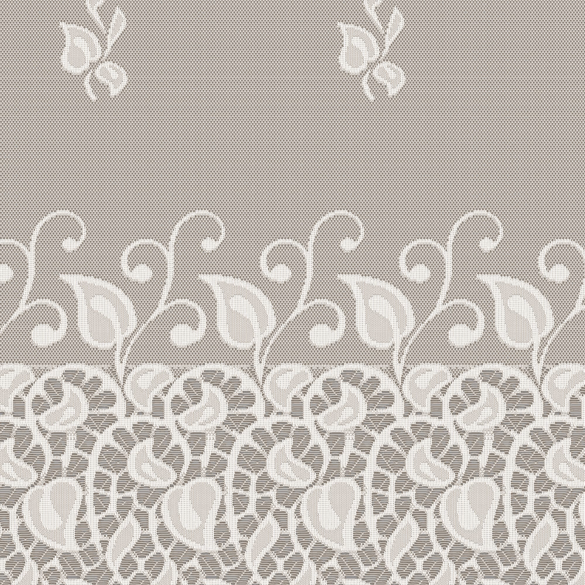 85276013 Тюль для кухни "Ростки" 200x165 см цвет экрю Santreyd  - Вид №3