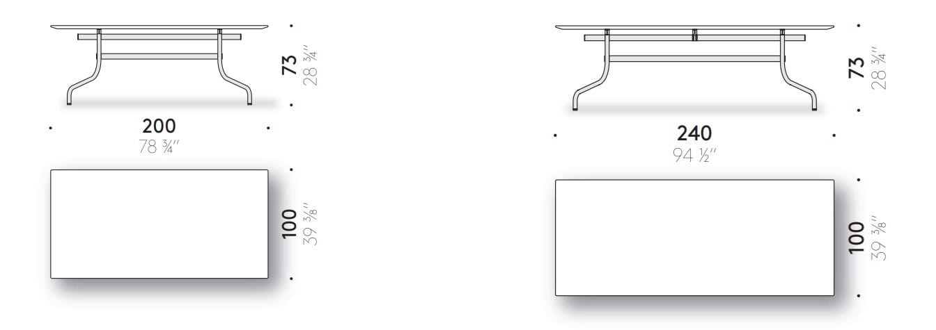 Прямоугольный стол HPL DE PADOVA SHINE ARCH-00132996 - Вид №2