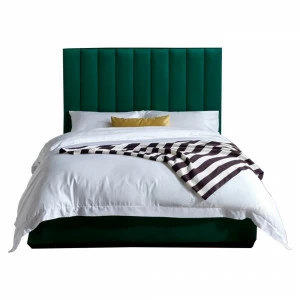 Кровать двуспальная 180х200 зеленая Bottoms ICON DESIGNE ДИЗАЙНЕРСКИЕ 177943 Зеленый