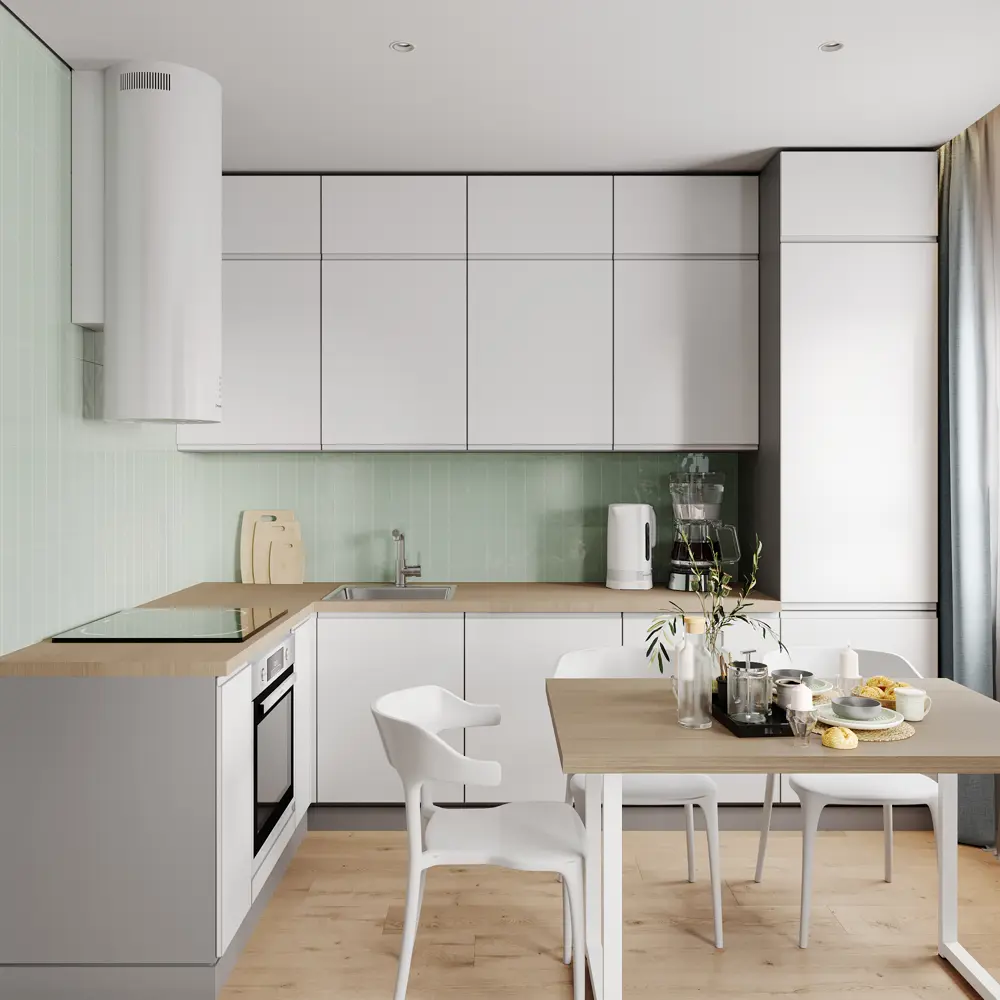 Фасад кухонного шкафа Токио 59.7x102.1 см KONSENSA ЛДСП цвет белый STLM-2149433 - Вид №7