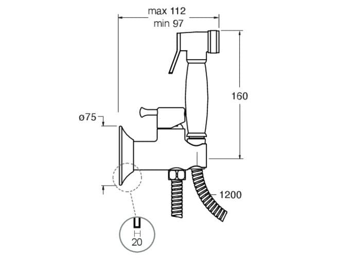 Гидроскоп с миксером CRISTINA Rubinetterie CRIWJ671 ARCH-00080136 - Вид №2