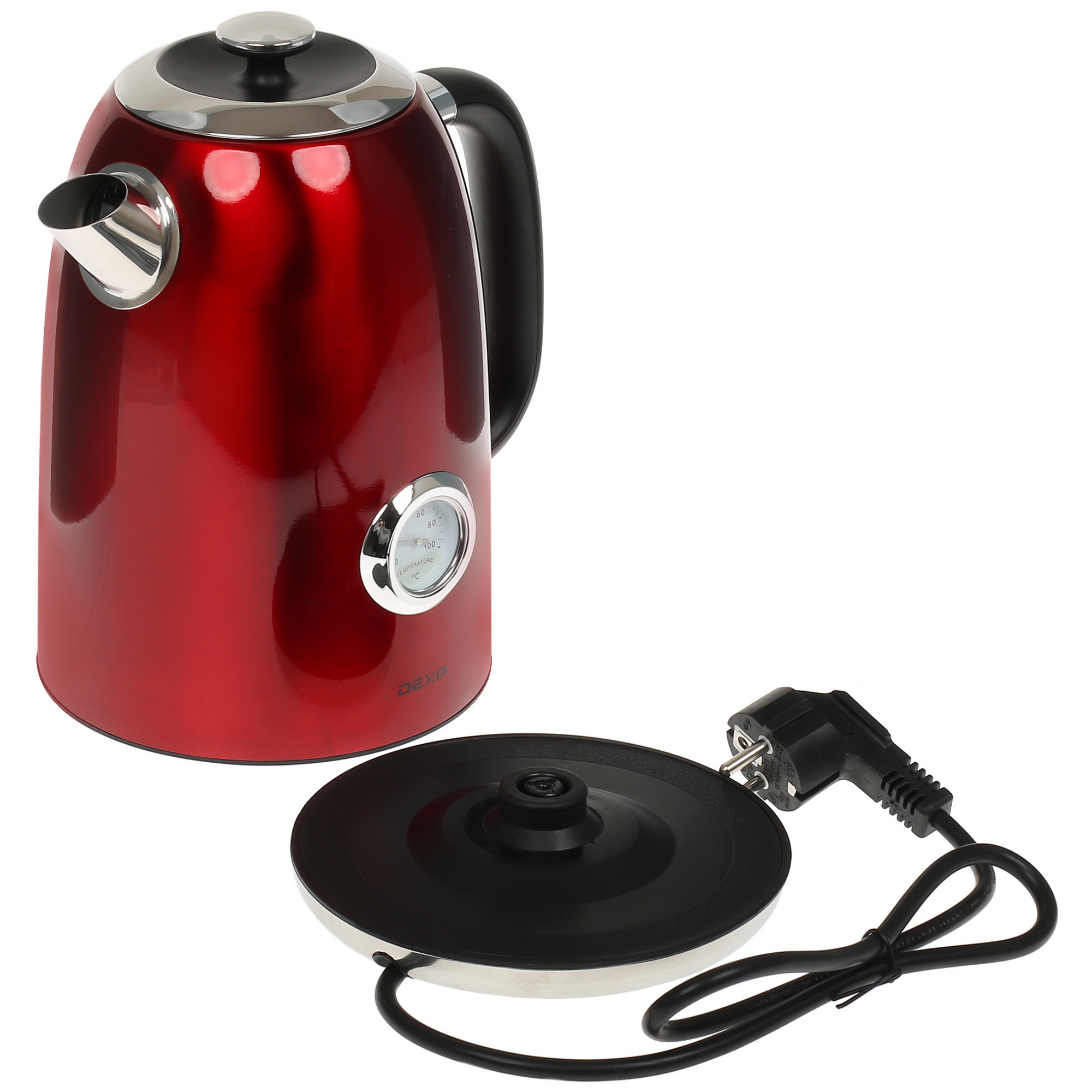 1307686 Электрочайник DEXP FD-677 красный STDN-0137523 - Вид №4