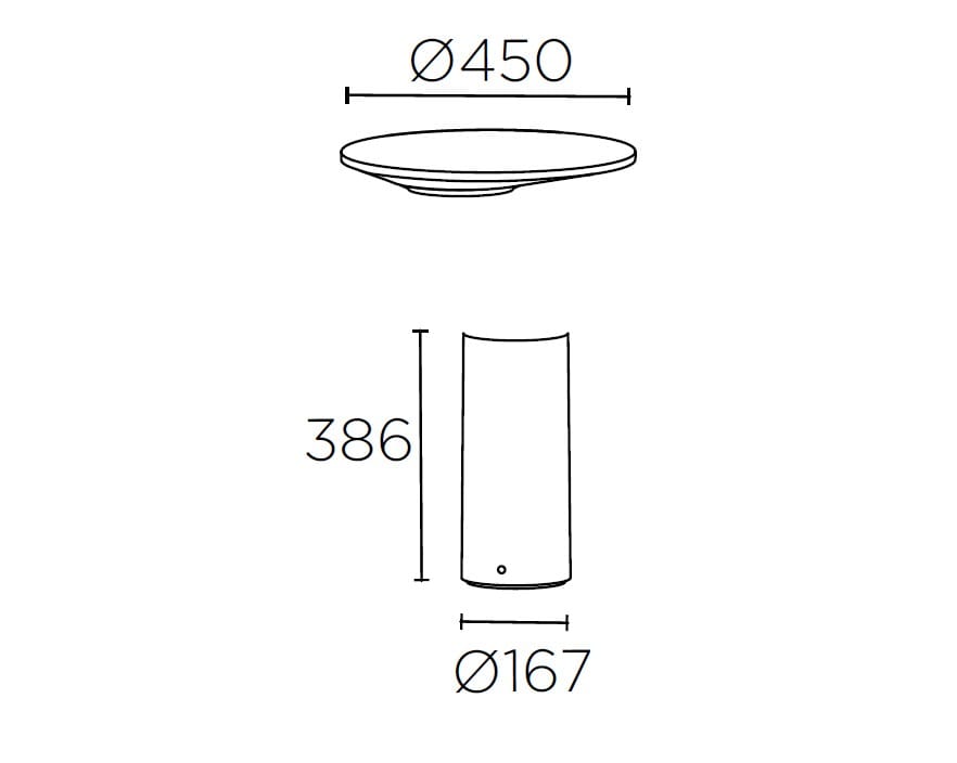 Бетонный светодиодный световой столб LedsC4 Moal ARCH-00037607 - Вид №4