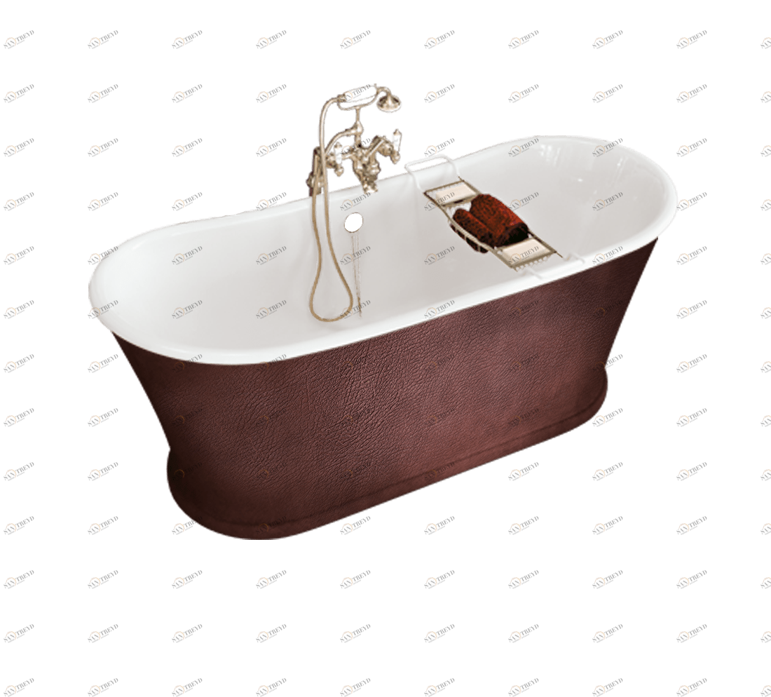 Gentry Home Новая Канада Cast iron bathtub Коричневая кожа GH100390 