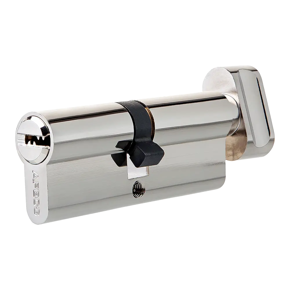 Цилиндр Apecs SM-60-C-NI, 30x30 мм, ключ/вертушка, цвет никель 82276781 STLM-2000294