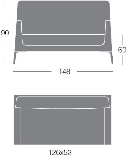 Segis 2-местный тканевый диван Alphabet I822 - Вид №5