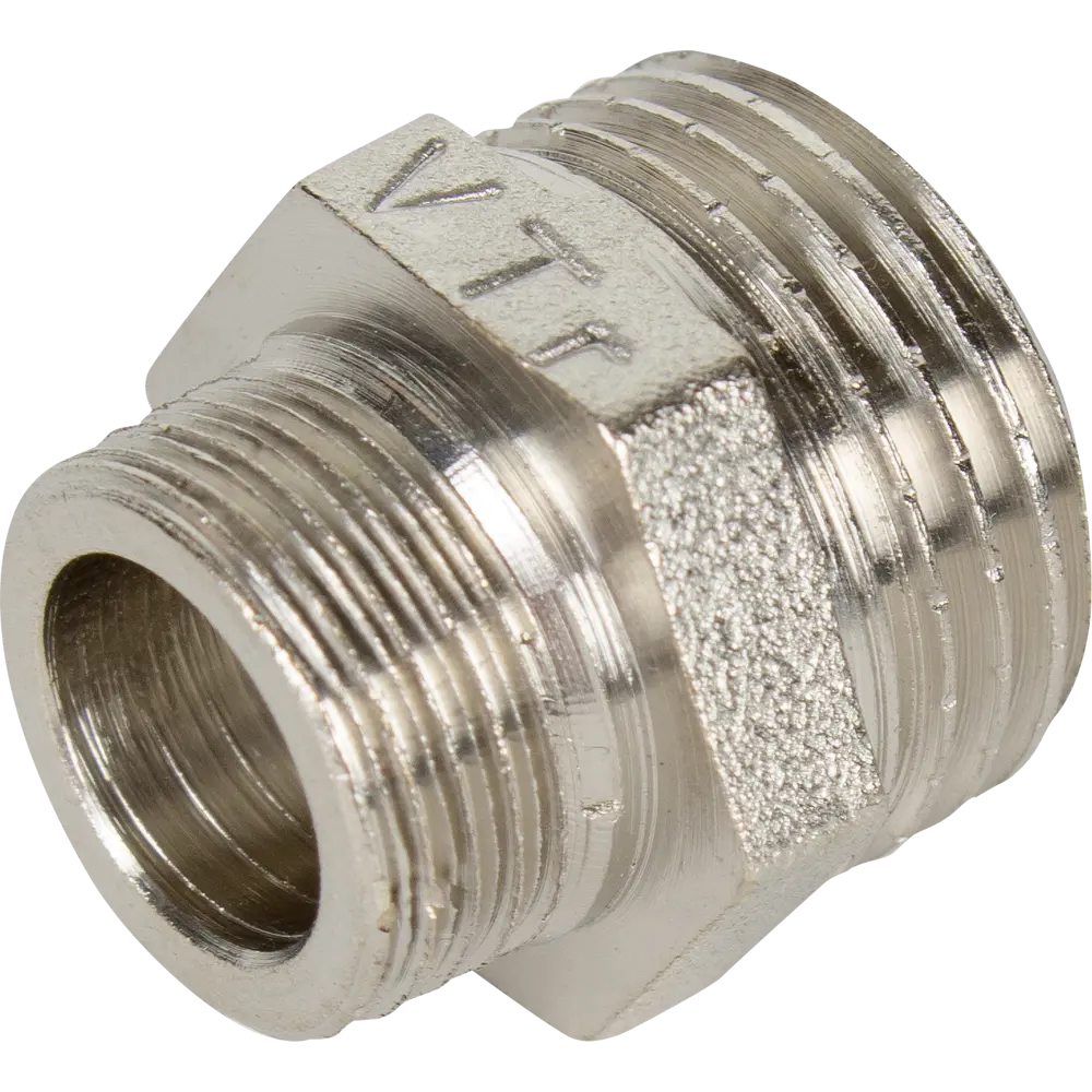 Ниппель переходной Valtec 1/2"х1/4", никелированная латунь VTr.580.N.0402 82164855 STLM-2180423 