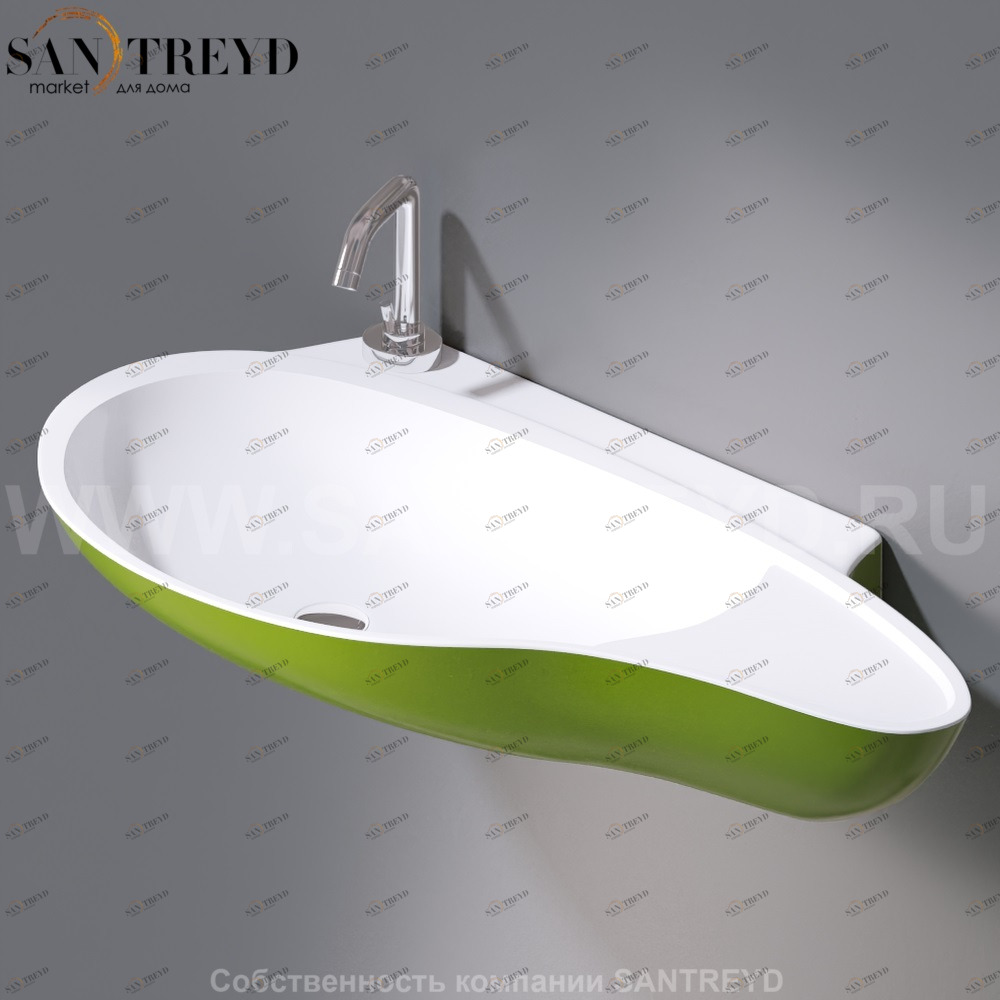 L500T0R1V4.221 Подвесная раковина настенная овальная A. e T. Italia SPOT белая AeT ITALIA ACCENT