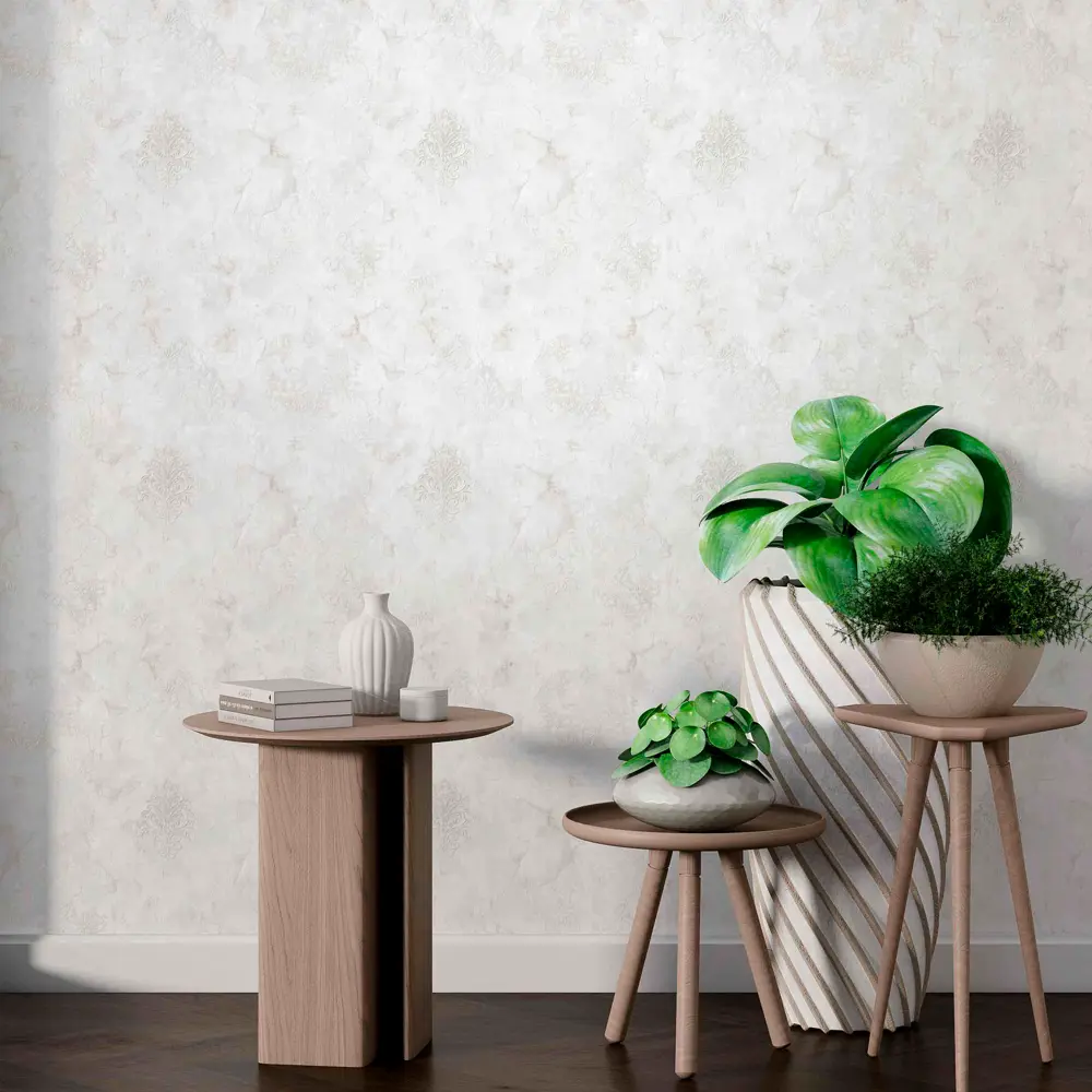 Флизелиновые обои Московская обойная фабрика Агора - серо-голубые тоны для гармонии интерьера 89369355 STLM-0818360 - Вид №2