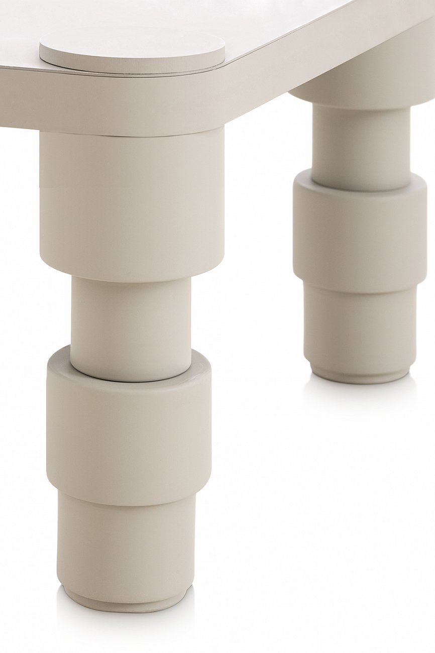 Столик журнальный белый 90x60 Gan Grey от Gan GAN  321285 Белый  - Вид №6