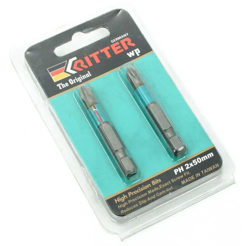 Бита магнитная Ritter WP PS20111052 PH2x50 мм, 2 шт. 89391850 STLM-2031101  - Вид №1