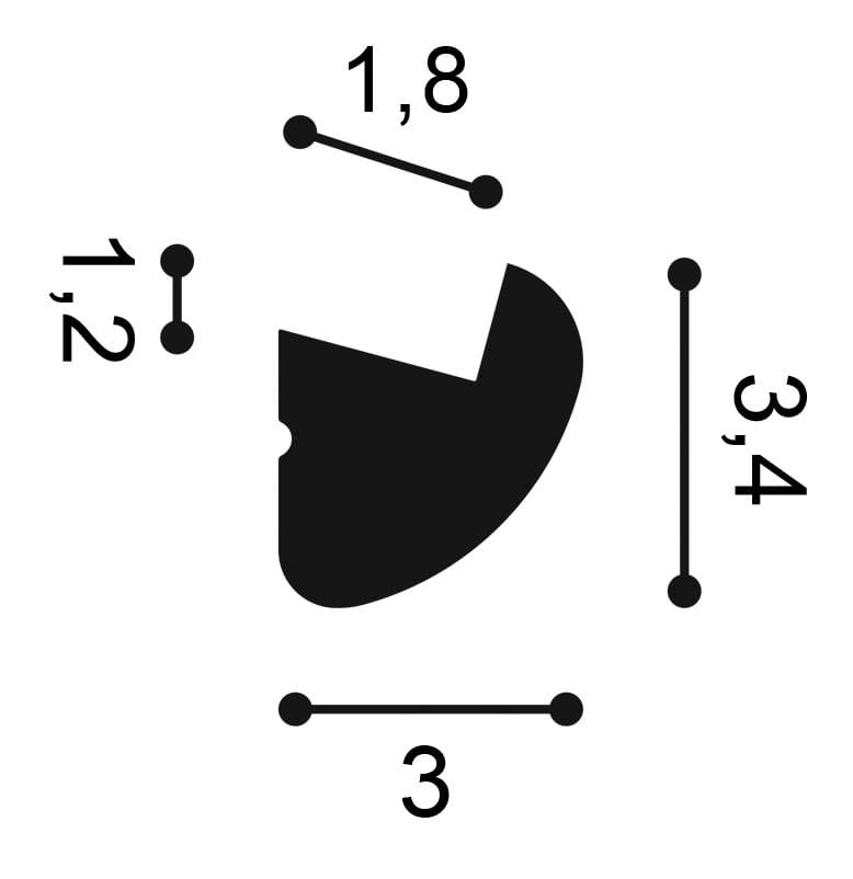 Рамка для непрямого освещения Orac CX188 ARCH-00143263 - Вид №5