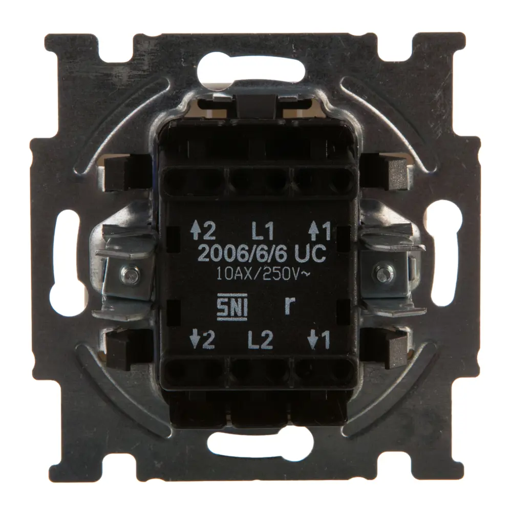 Переключатель встраиваемый ABB Basic 55 2 клавиши, цвет белый 13606861 STLM-2144631 Basic55 - Вид №3