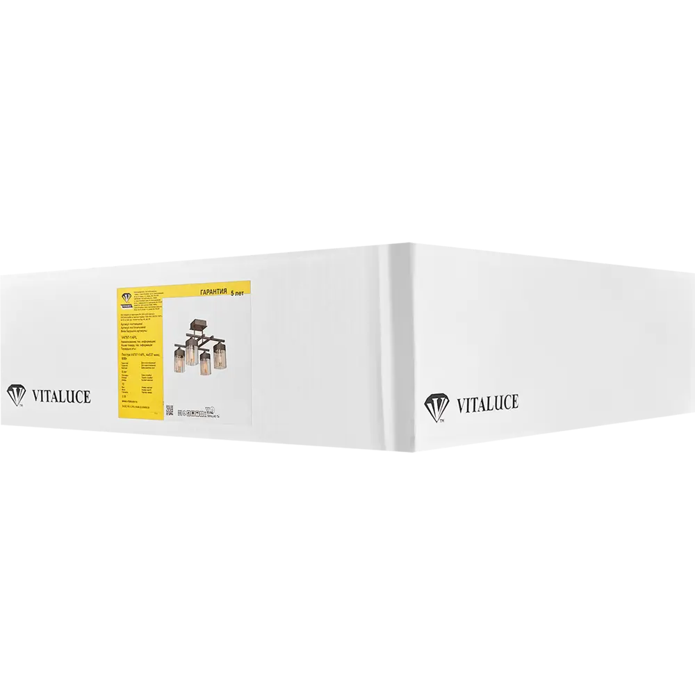 Люстра потолочная Vitaluce ТРИКА 4 лампы 12м² Е27 цвет черный матовый STLM-2056577 - Вид №7