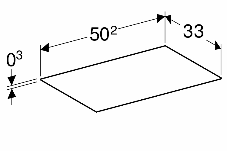 4002526 IDO Elegant коврик для ящика, 600 мм, компактный - Вид №1