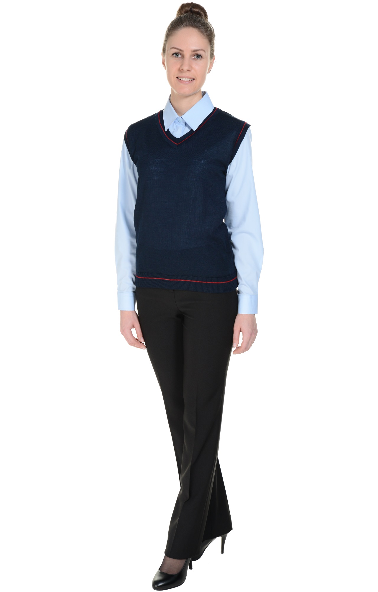 5042991 Жилет трикотажный женский в ассортименте  Одежда для официантов  размер 48-50 Спецодежда  - Вид №1