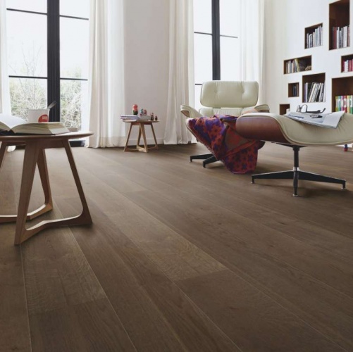 Паркетная доска Meister PD 400 Cottage Античный коричневый 8554 Дуб Рустик с брашью (Текстурированная) 2200х180 мм 2300200006 - Вид №9