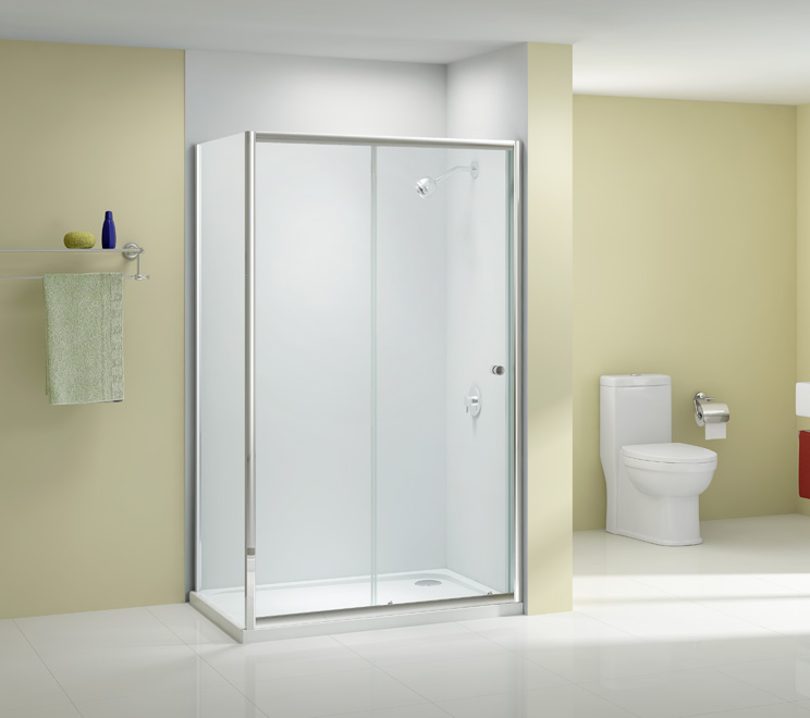 Дверь душевая для установки с боковой панелью A1204B0 Merlyn Ionic Хромированный 