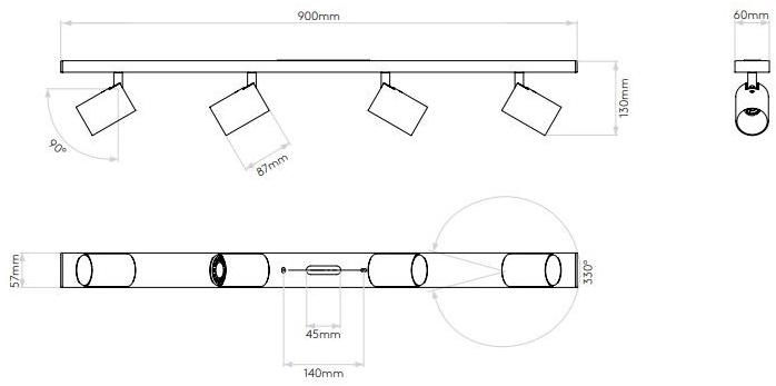 Astro Lighting Несколько светодиодных прожекторов из алюминия Ascoli sun-id-1479454 - Вид №9