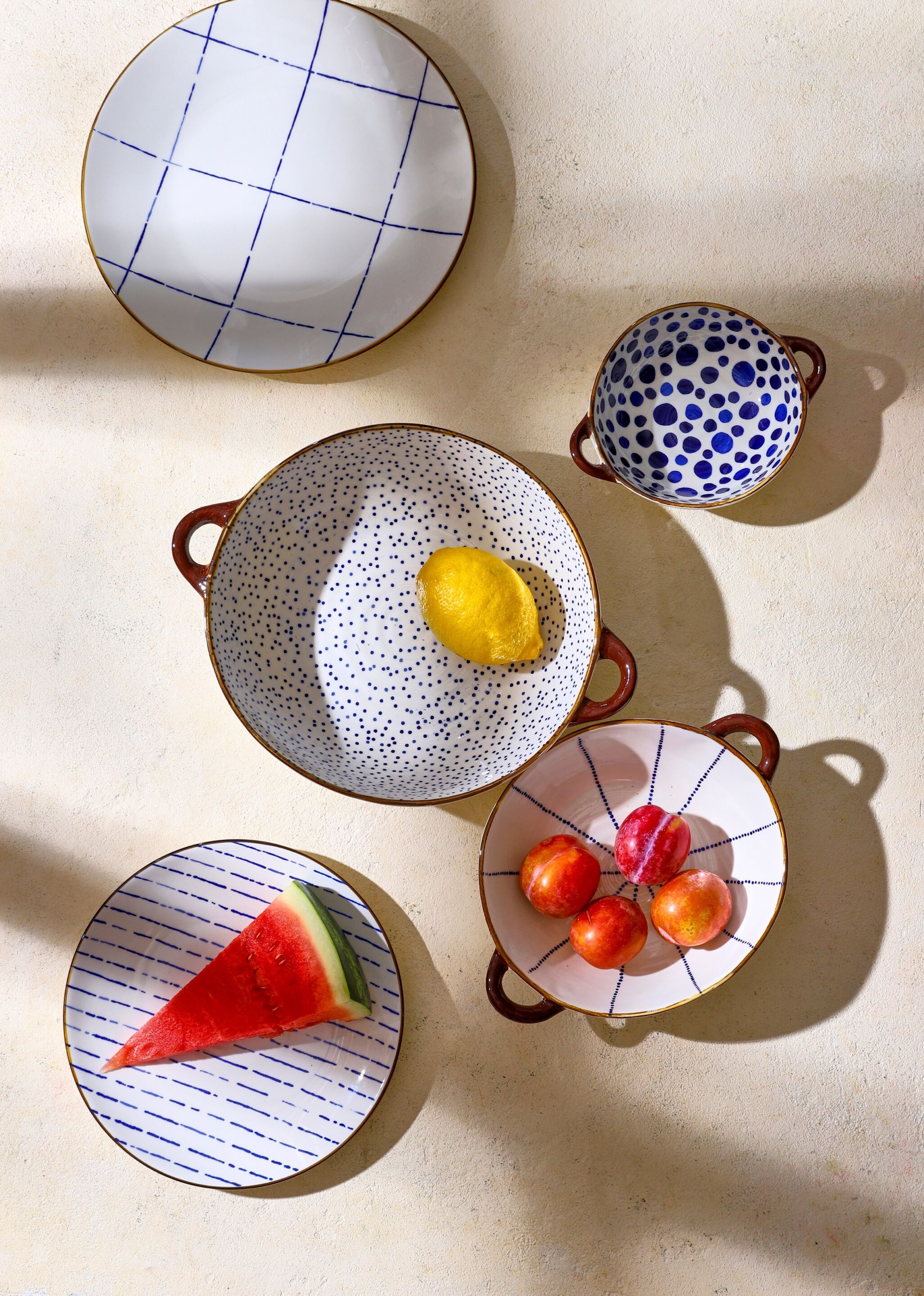 Фарфоровая плоская круглая тарелка POMAX Anafi ARCH-00039208 - Вид №2