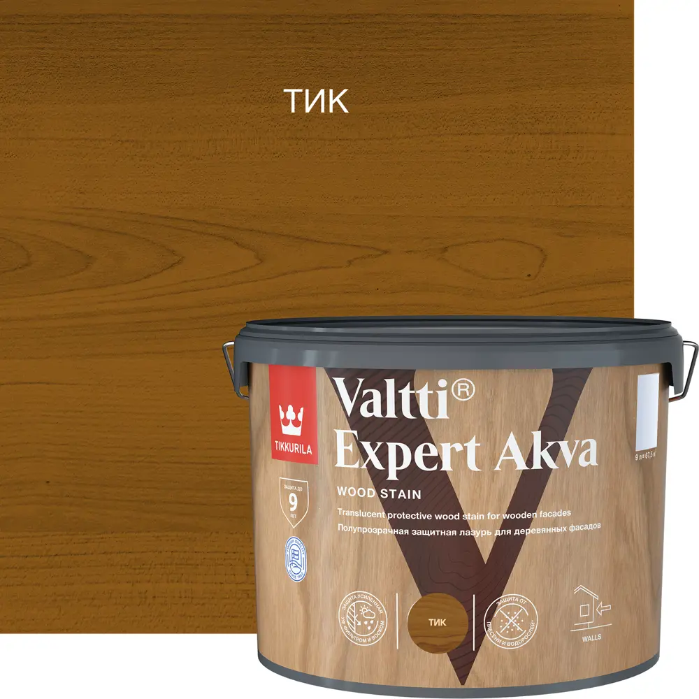 Tikkurila Valtti Expert Akva - защитный антисептик для дерева с декоративным эффектом 82115530