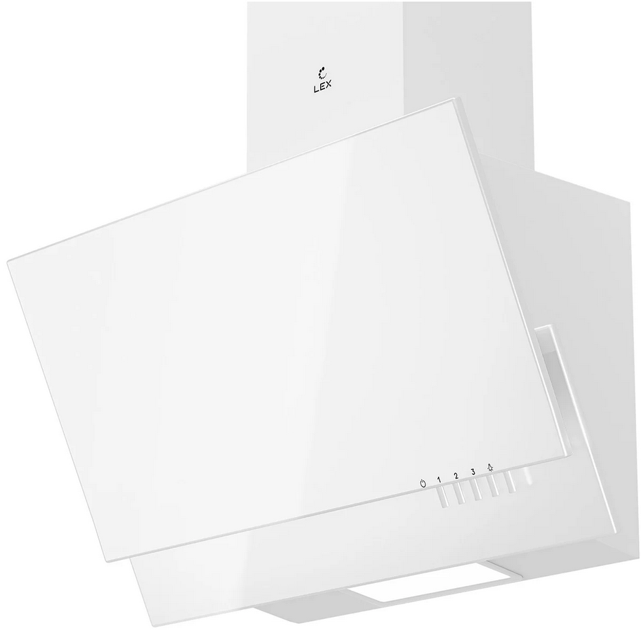 9055794 Вытяжка наклонная LEX Mera 600 белый/белый STDN-0014616 - Вид №1
