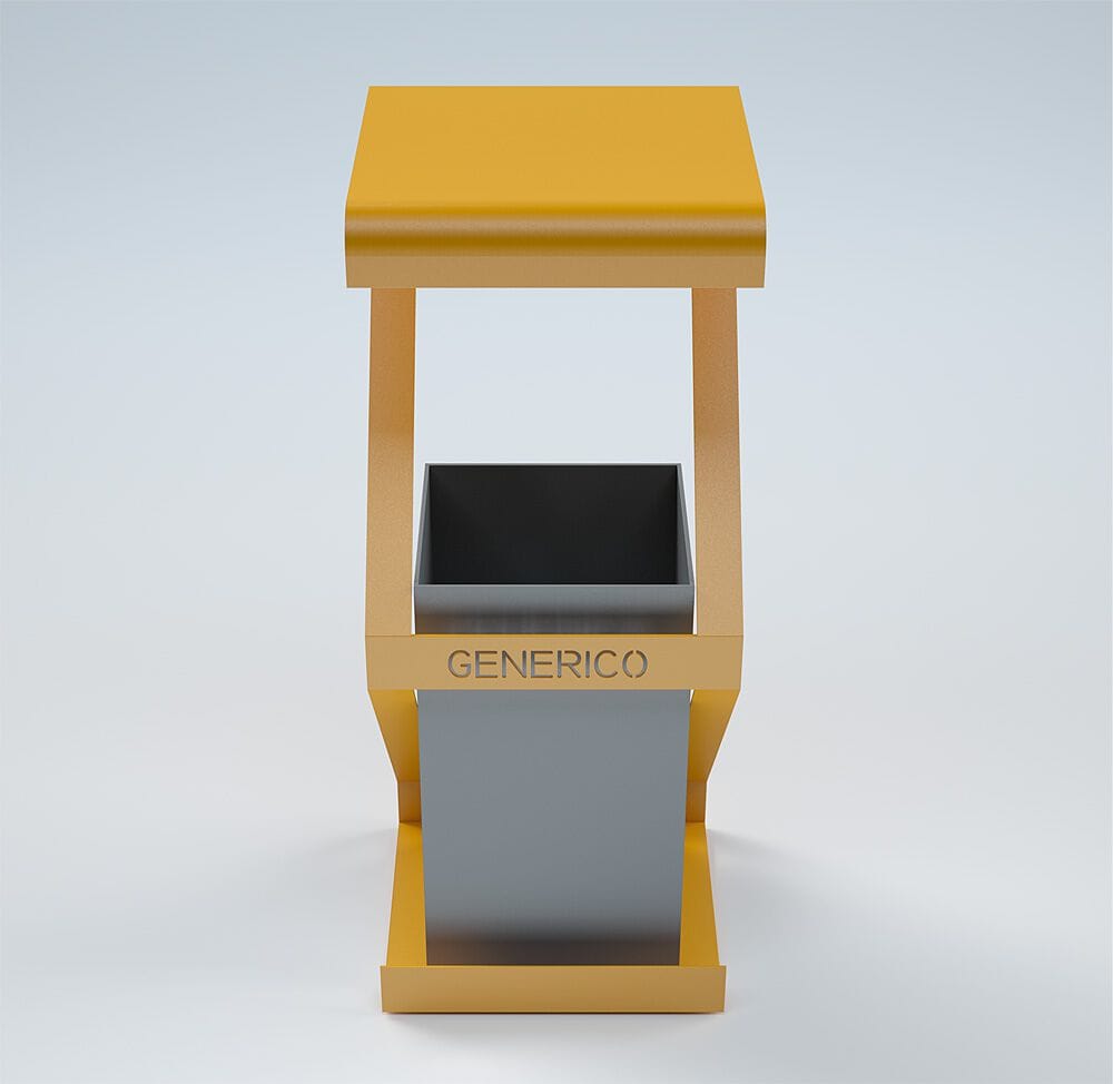 Наружная стальная стойка для мусора для утилизации отходов CITYSì ROMBO ARCH-00036942 - Вид №3