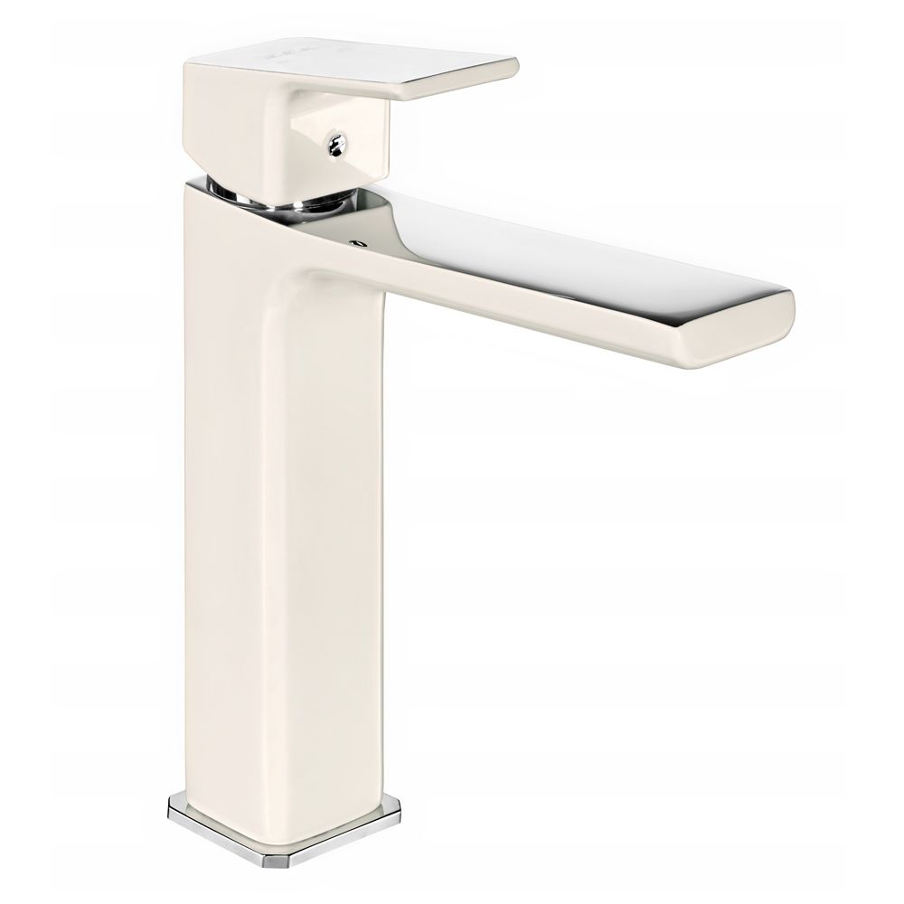 103488003st  Смеситель для раковины среднего размера Tiera - Экономия воды - Бежево-хром Eca 