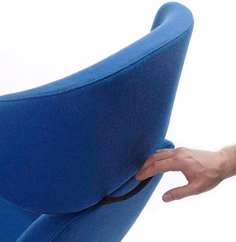 ALMA DESIGN Кресло из ткани с подголовником X 2big 2054 - Вид №5