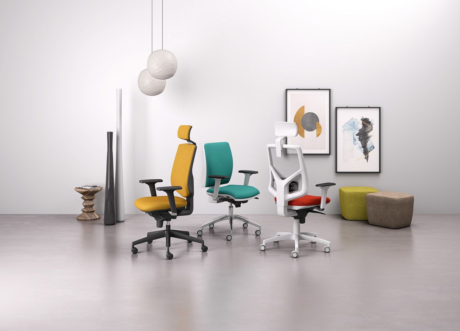 Сетчатое регулируемое по высоте офисное кресло с подлокотниками Leyform Active ARCH-00032655 - Вид №3