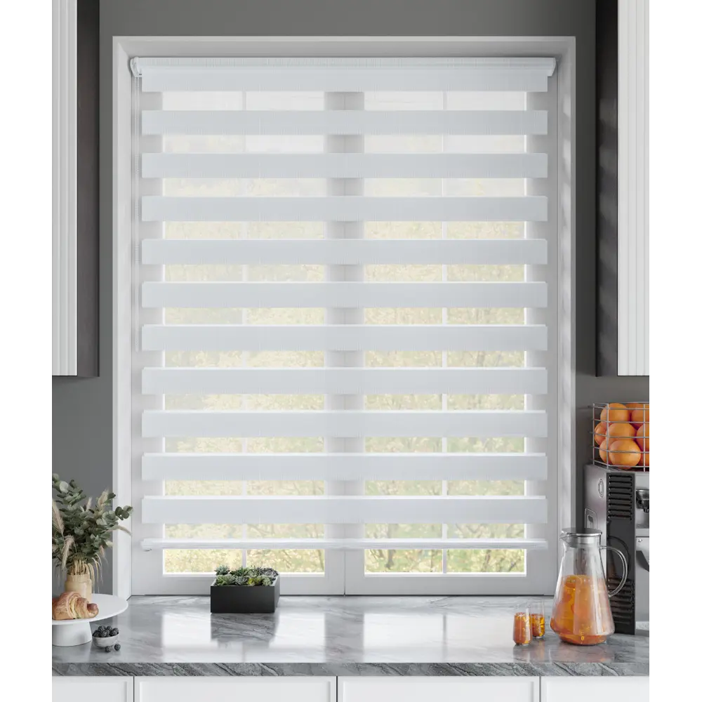 Рулонная штора день-ночь MIAMOZA Петер 40x160 см белая 89411422 STLM-1565235 - Вид №6