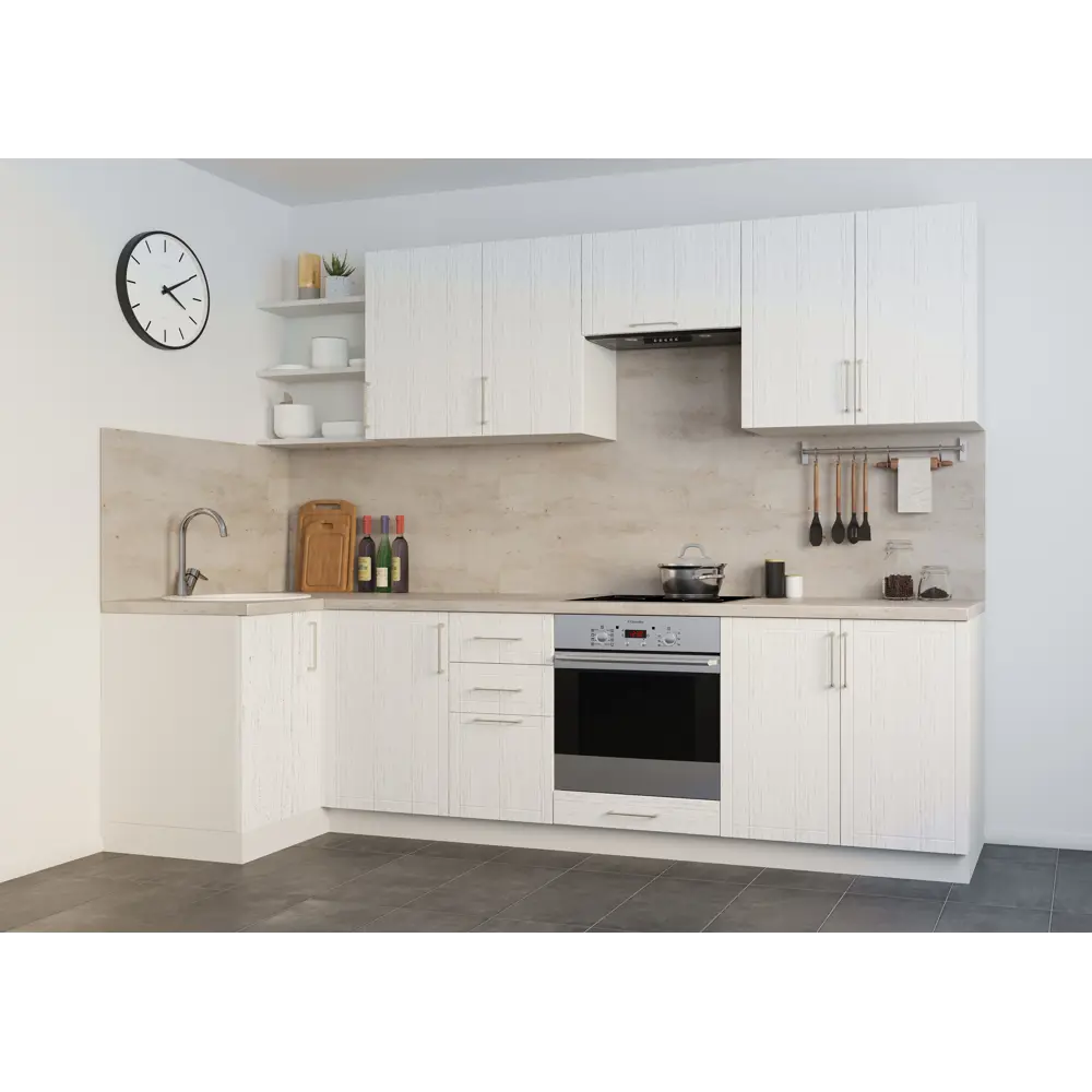 DELINIA Напольный кухонный шкаф Агидель белый 80х82.5х58 см 86586495 STLM-0860170 - Вид №4