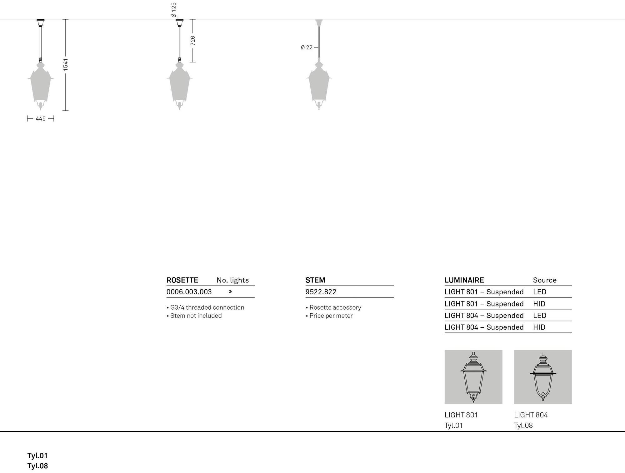 Neri Галогенная подвесная лампа для улицы Tyl sun-id-1395835 - Вид №10