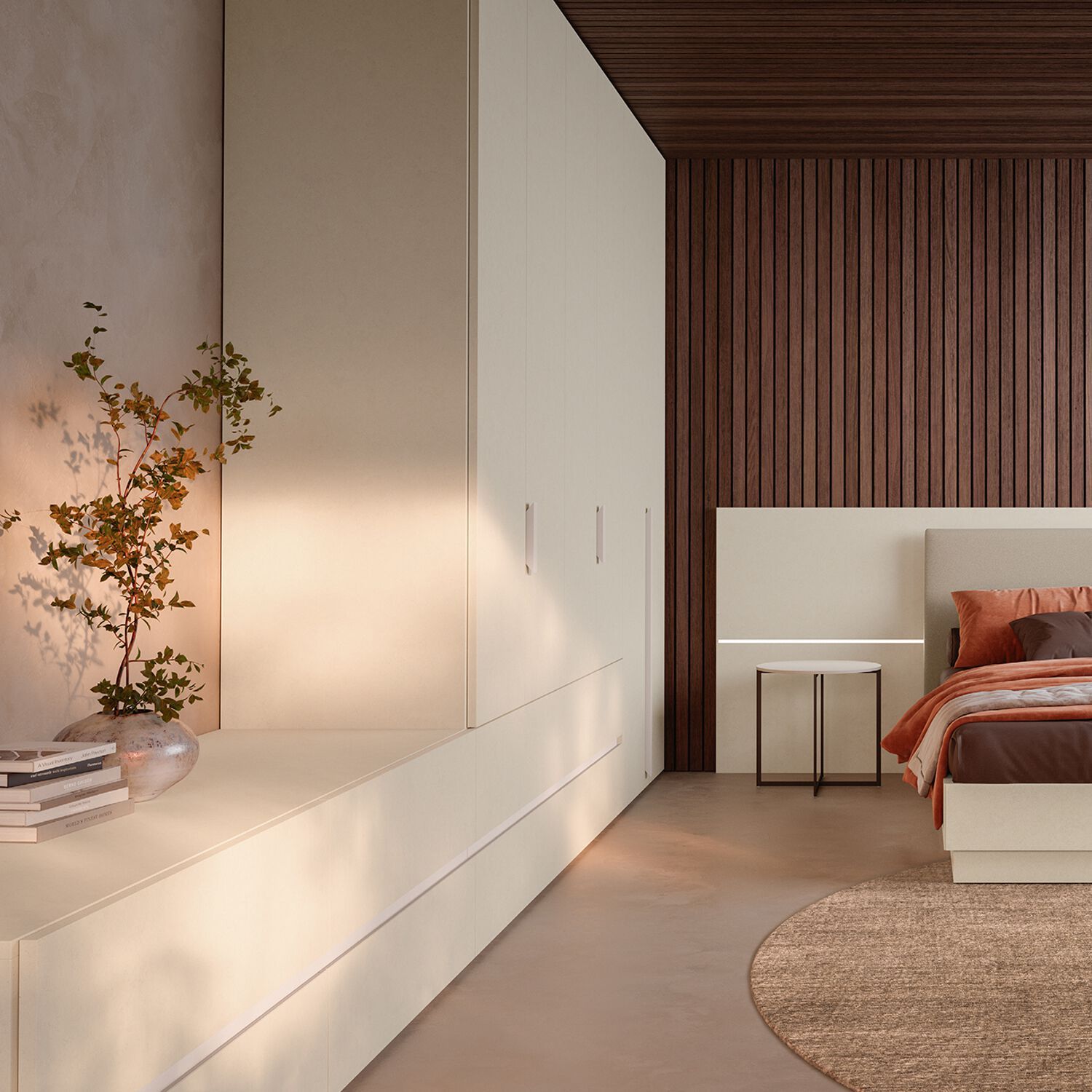 Встроенный шкаф с копланарными дверями Zalf Alterna ARCH-00039391 - Вид №1