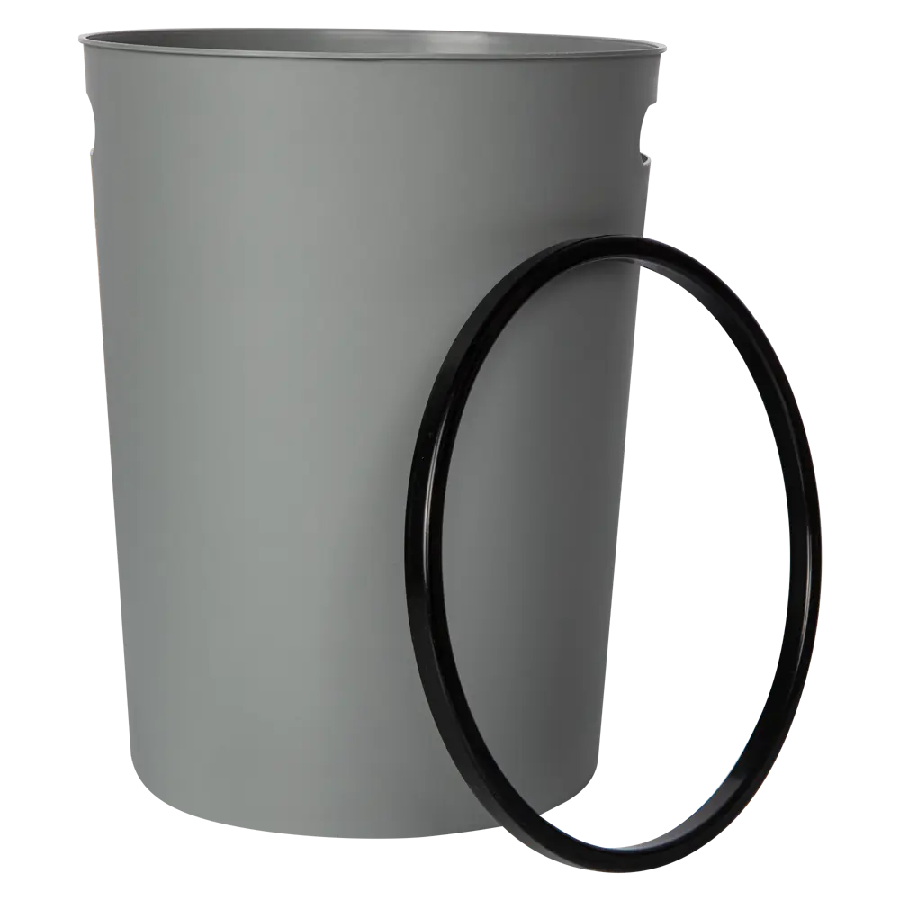 Контейнер для мусора Happi Dome HDB-13009-GRY 9 л пластик цвет серый 89375638 STLM-2103113