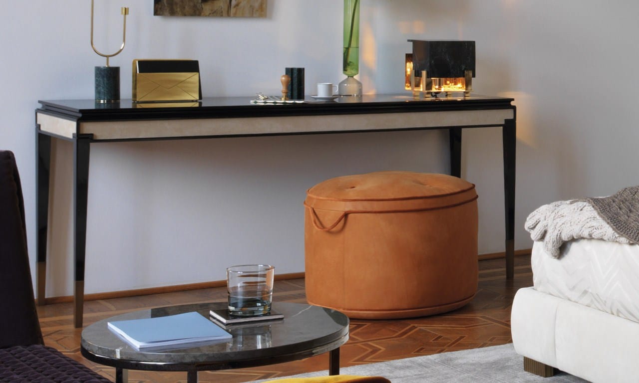 Круглый кожаный пуф OAK Милан ARCH-00078050 - Вид №1