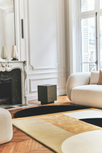 Шерстяной ковер с геометрическим рисунком