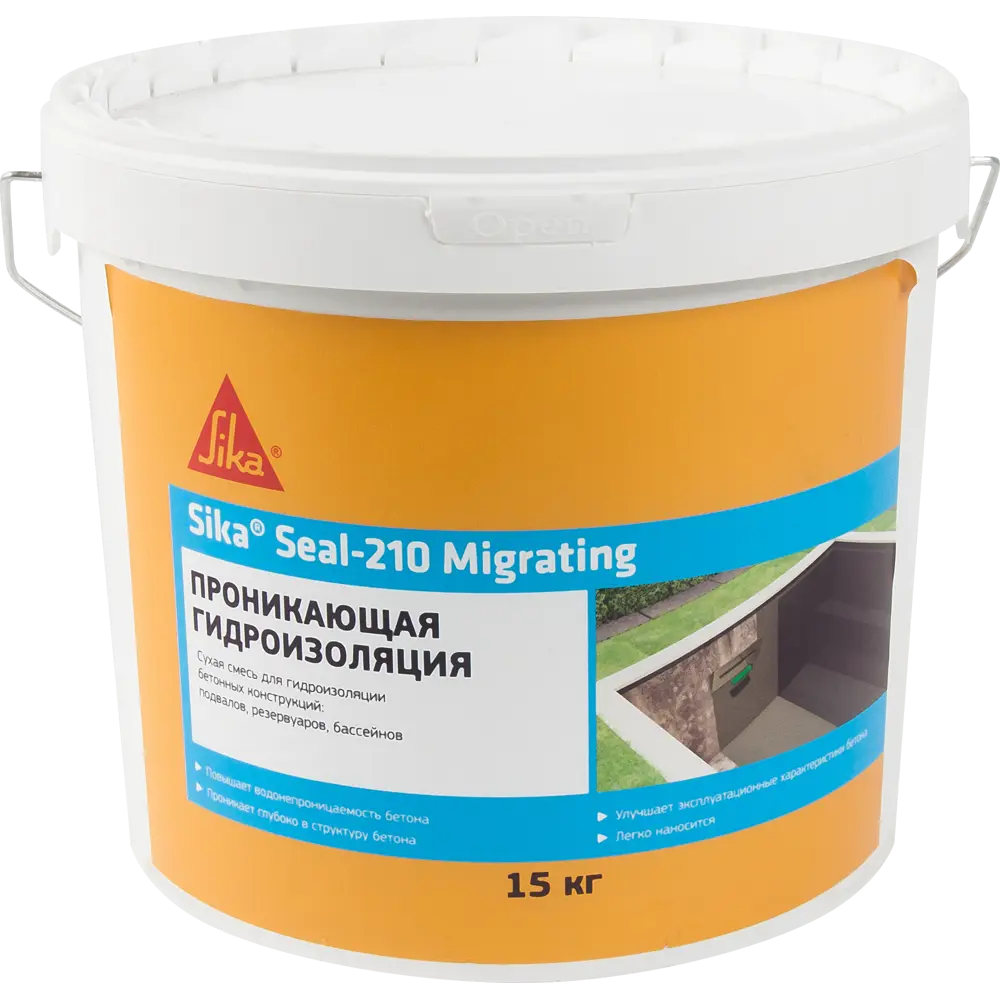 SikaSeal-210 Migrating - проникающая гидроизоляция для бетона 15 кг 82380420 STLM-0025952
