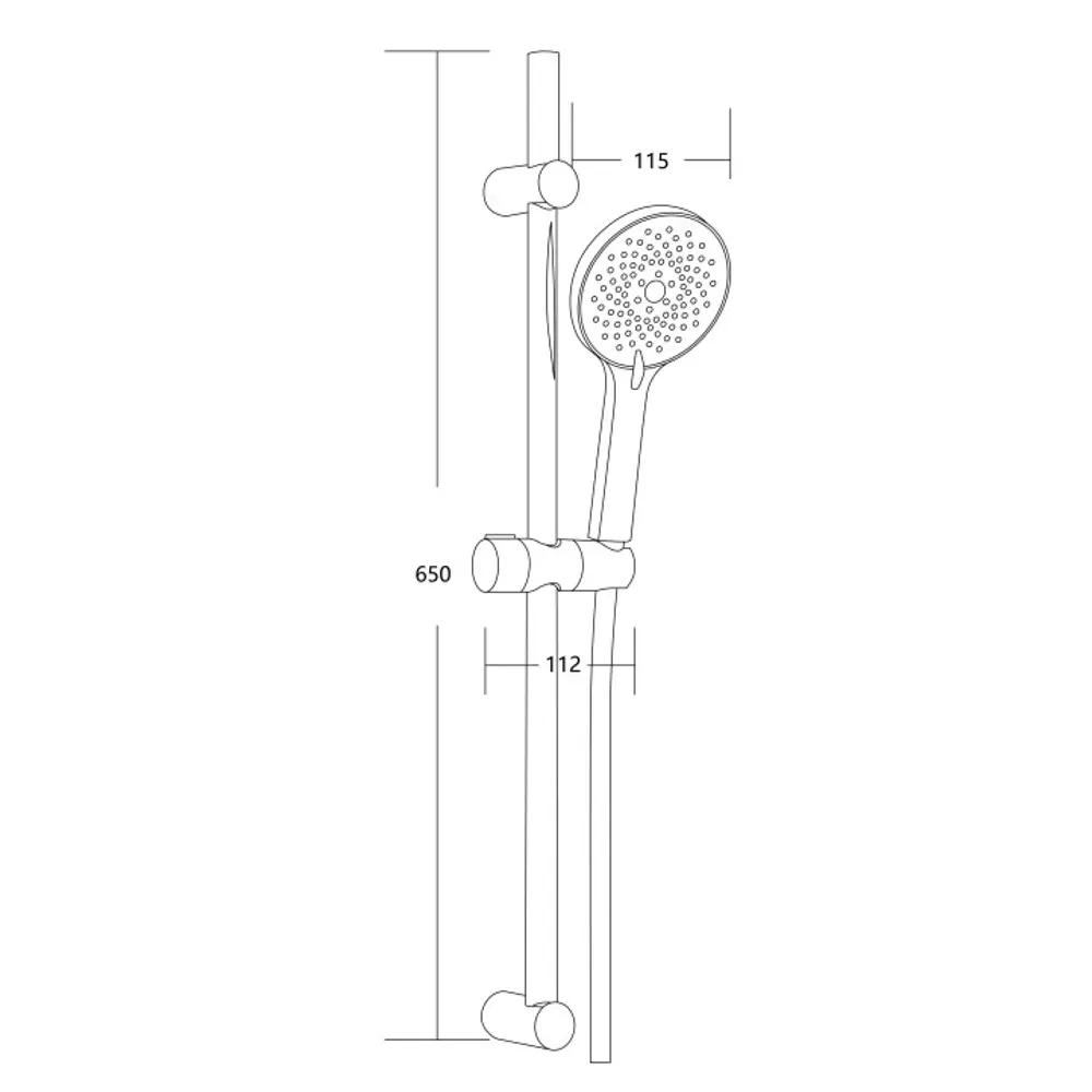 Душевой гарнитур ESKO Vert — 3 режима, черный матовый 89359295 STLM-1000217 - Вид №1